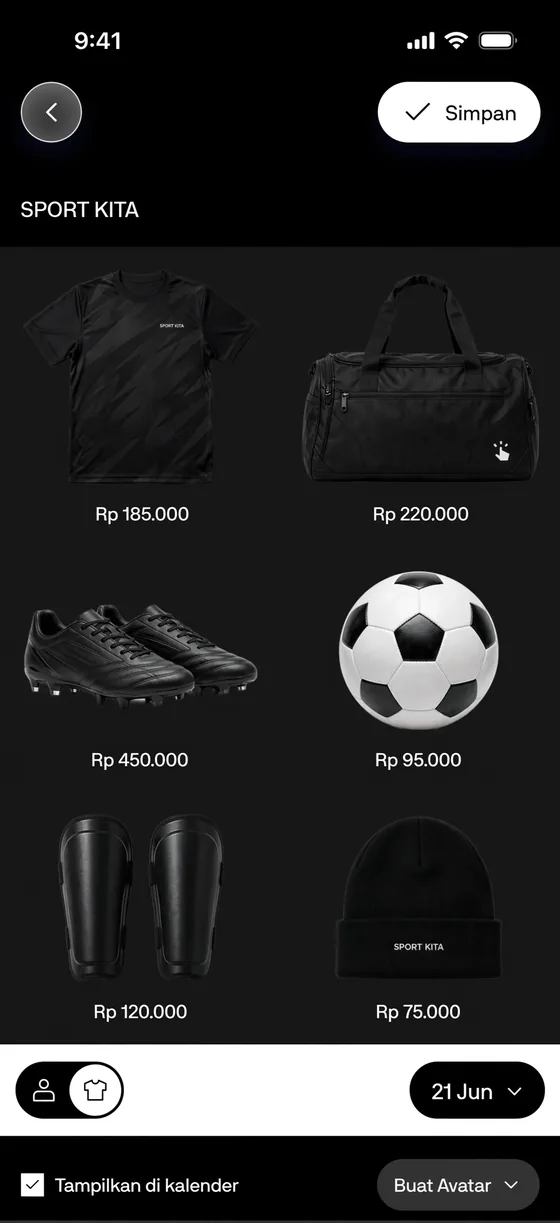 Katalog Perlengkapan Olahraga