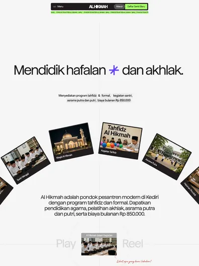 Contoh rancangan halaman Pondok Pesantren